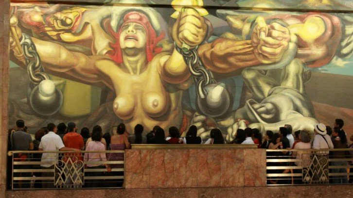 "La nueva democracia" de David A. Siqueiros