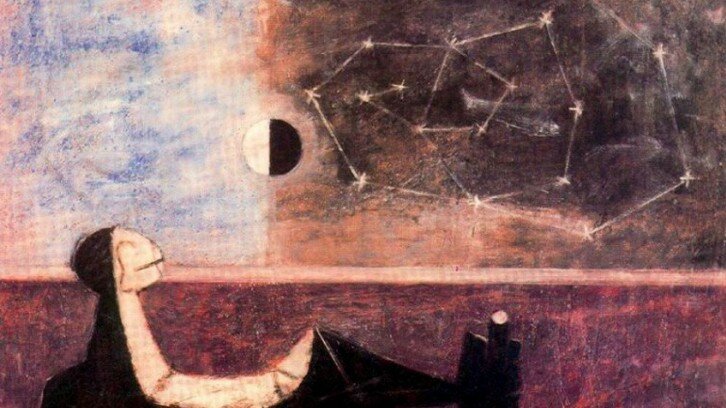 "Man before the Infinite" by Rufino Tamayo