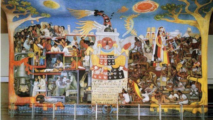 "El pueblo en demanda de salud" de Diego Rivera (Historia de la medicina en México)